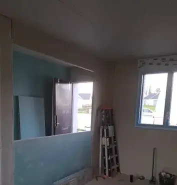 pose de cloisons sèches Lorient-4